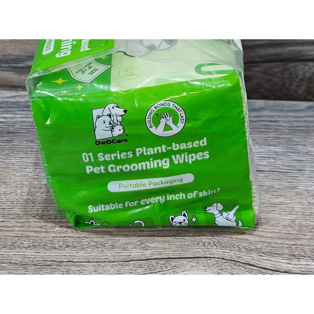 OwOCare 01 series plant based pet grooming wipes